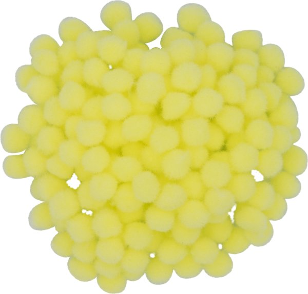 Pompons | Color: light yellow | 200 pieces | Size: 10mm